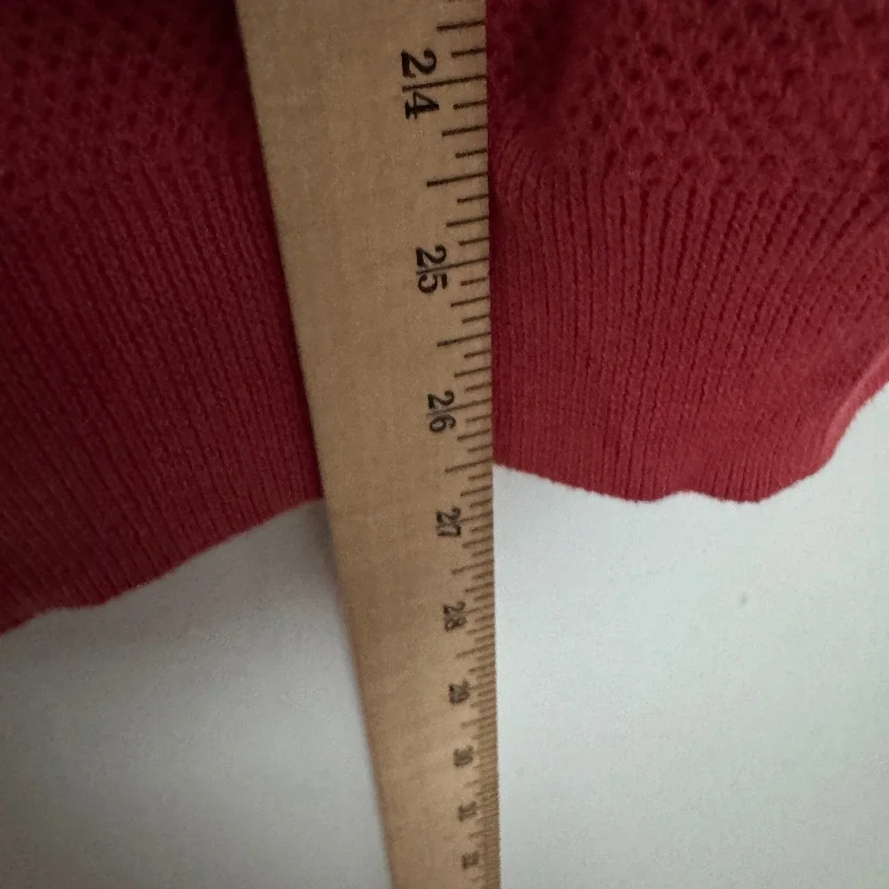 J Crew Cotton Mesh Stitch Johnny Collar Sweater Polo Shirt Men Medium Red Preppy